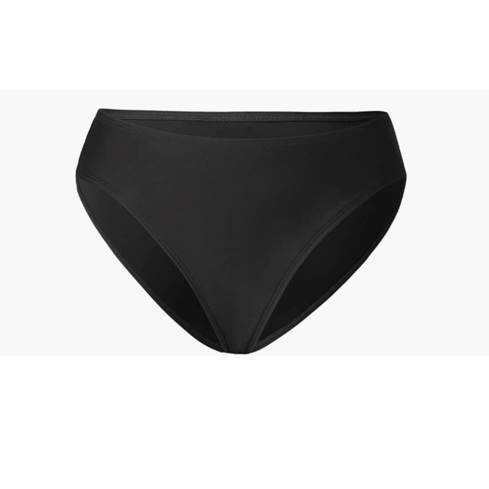 CUPSHE Women's Black Low Rise Bikini Bottoms - Size L, NWOT